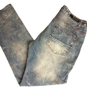 CJ BLACK PREMIUM  Men's Y2K Grunge Wash Straight Leg Jeans  36x32